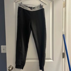 Calvin Klein black with logo waistband medium straight leg joggers